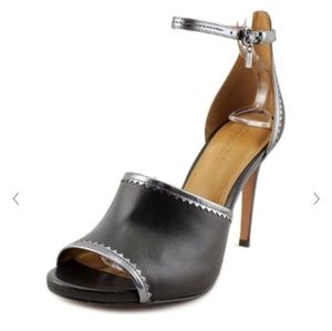 COACH 8.5 Classy peep-toe silhouette Stiletto Black/Gunmetal Dual sha…